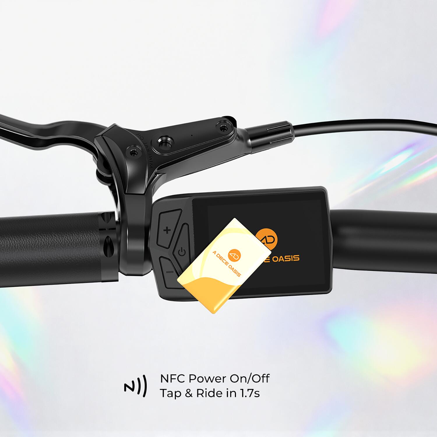 ADO CarbonePro Vélo électrique Pliant,Entraînement par Courroie EBike,GPS,NFC 4/7