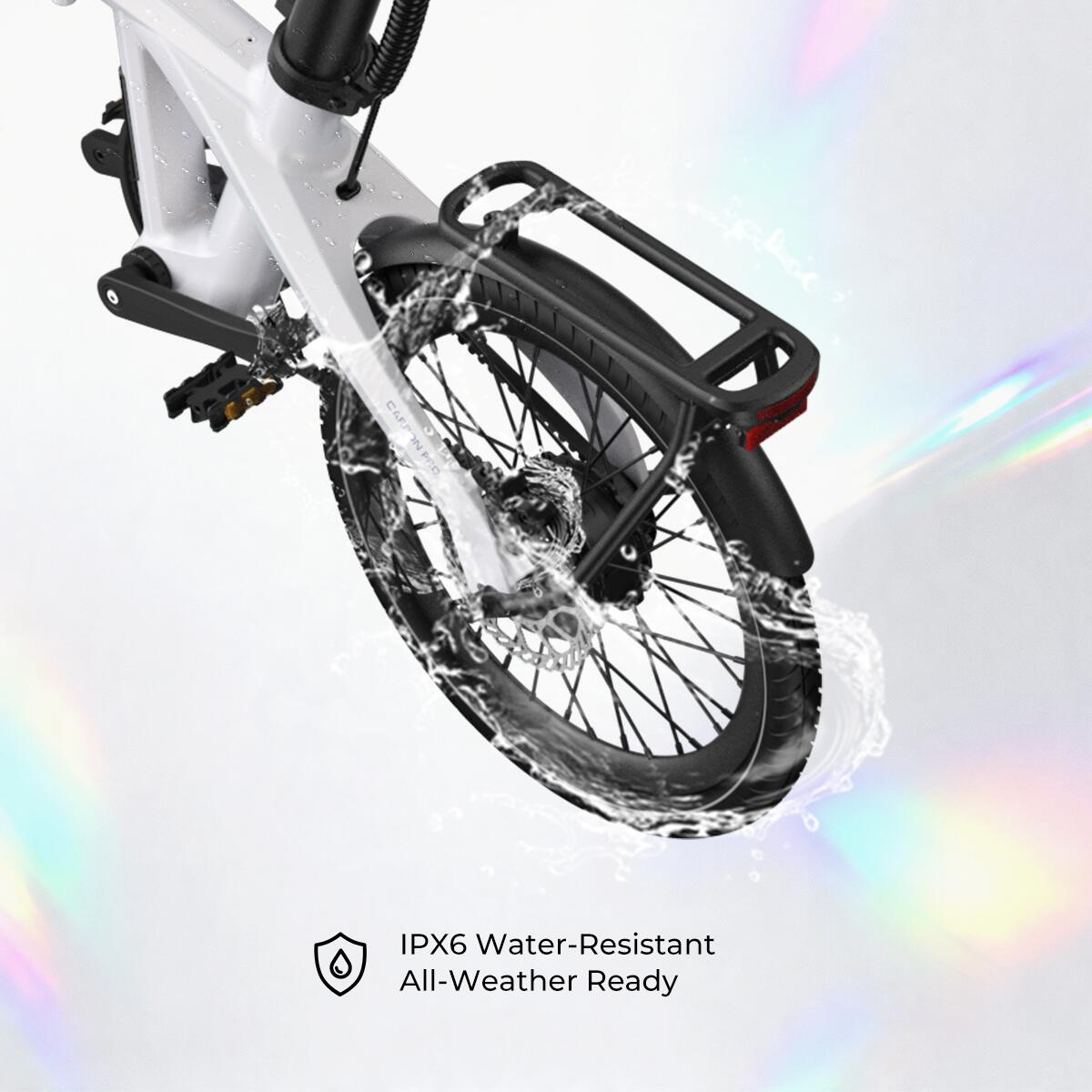 Bicicleta elétrica Dobrável em CarbonoPro ADO, Transmissão por Correia, APP, NFC 6/7