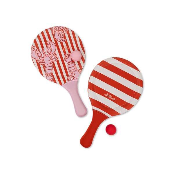 Swim Essentials Beach Tennis Set - Lobster Bay Pink