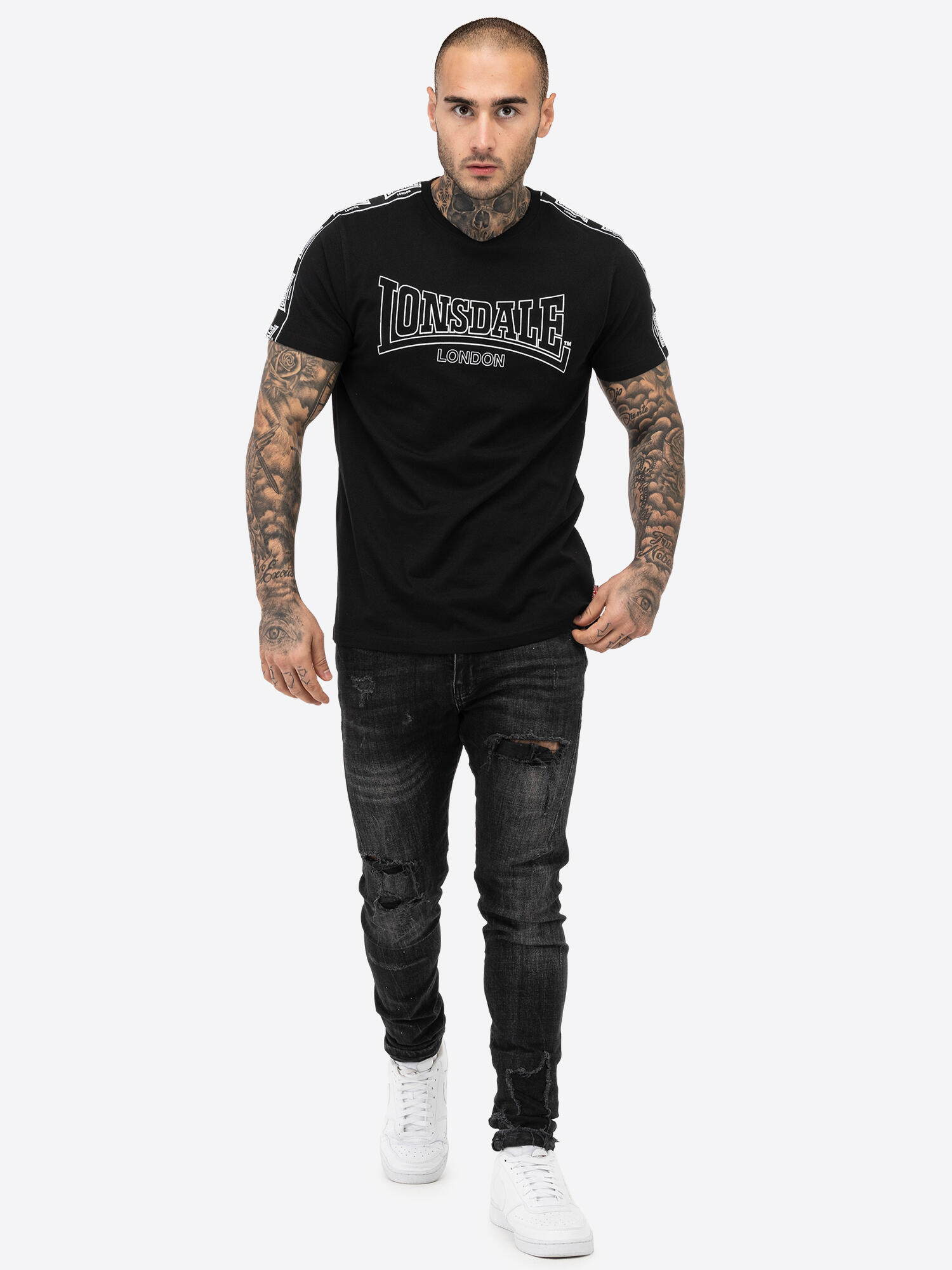 LONSDALE Heren-T-shirt normale pasvorm VEMENTRY 3/5