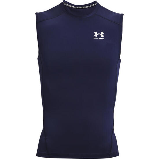 Maglia A Compressione Senza Maniche Uomo Under Armour HeatGear Nero