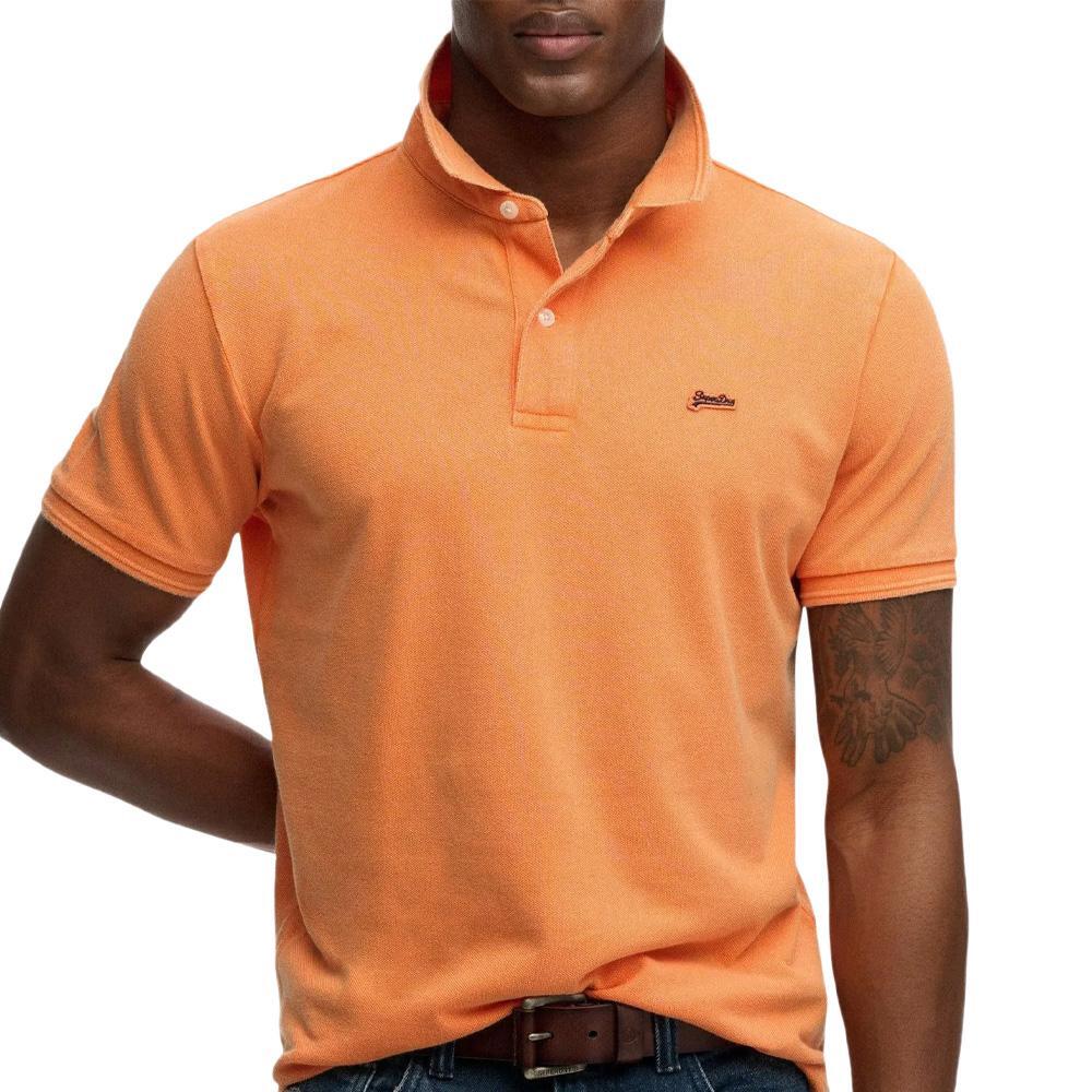 Superdry Men's Classic Pique Polo Shirt Orange