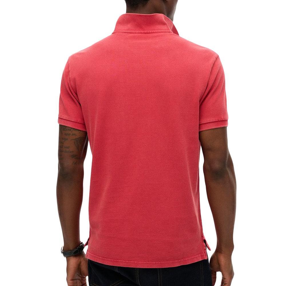 Polo Classica Superdry da Uomo in Piqué Rosa 2/2