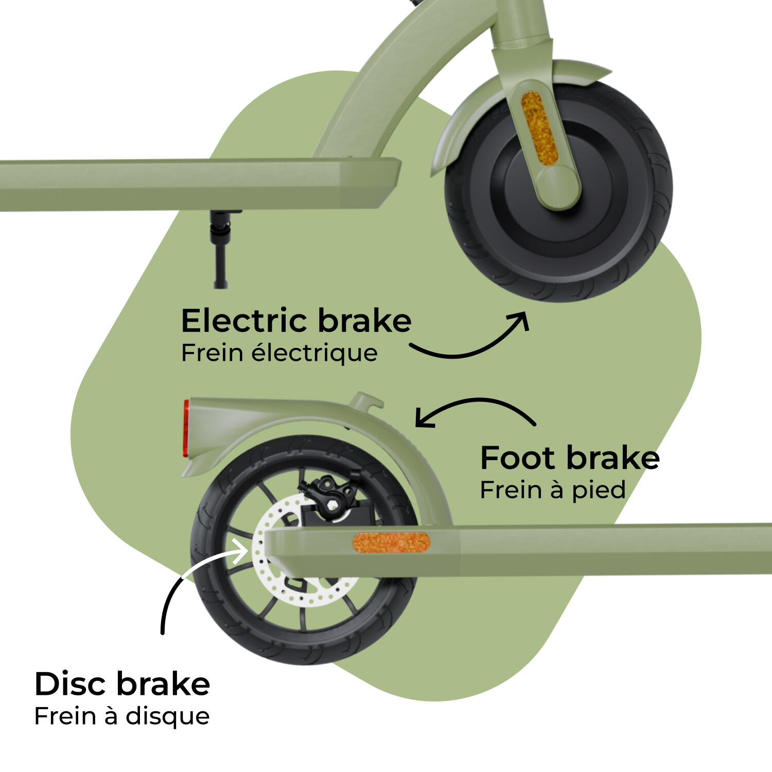 Trottinette électrique adulte pliable 350W 8 pouces autonomie 30 km 80N EVO+ 4/7