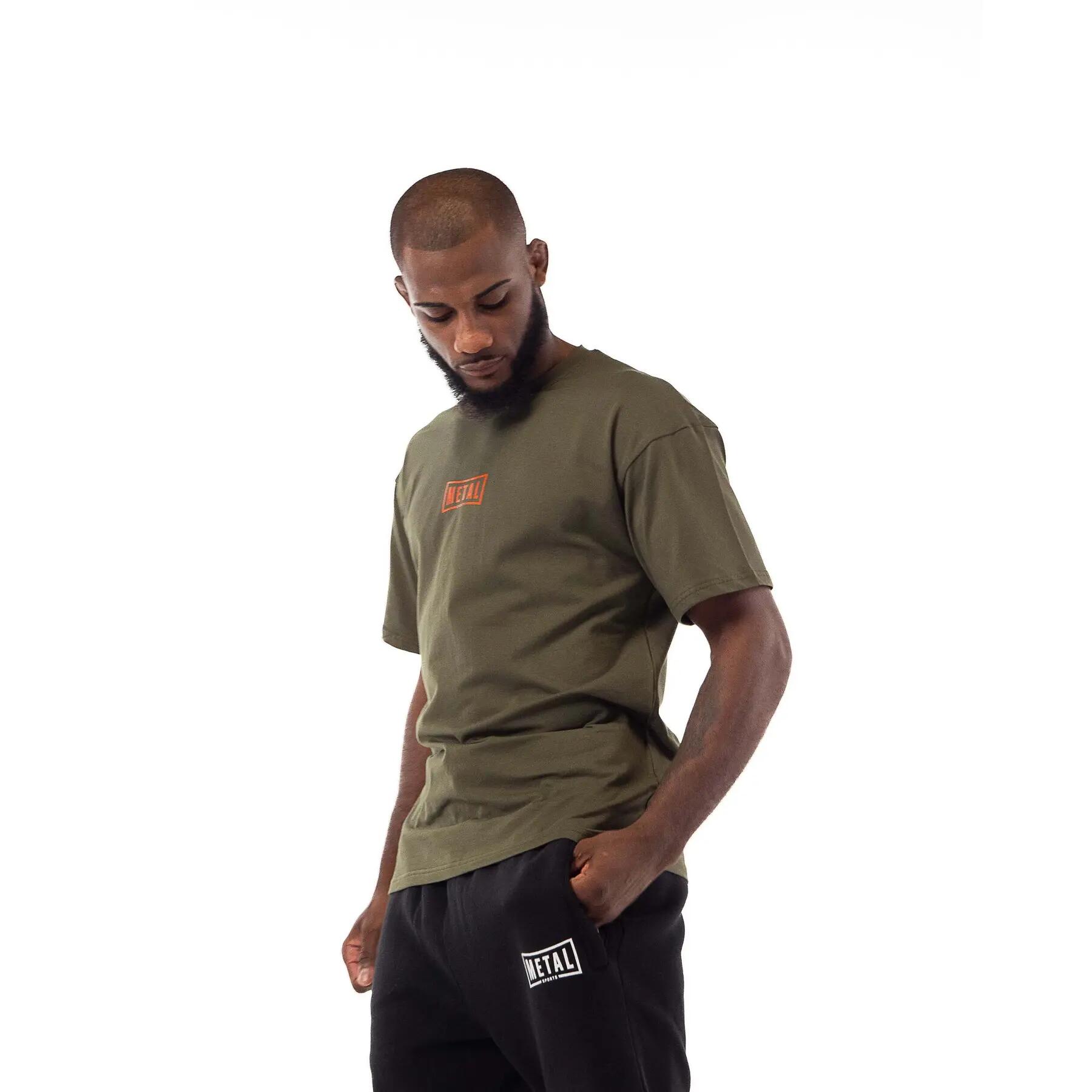 T-shirt coton Metal Boxe Olive XS 5/6