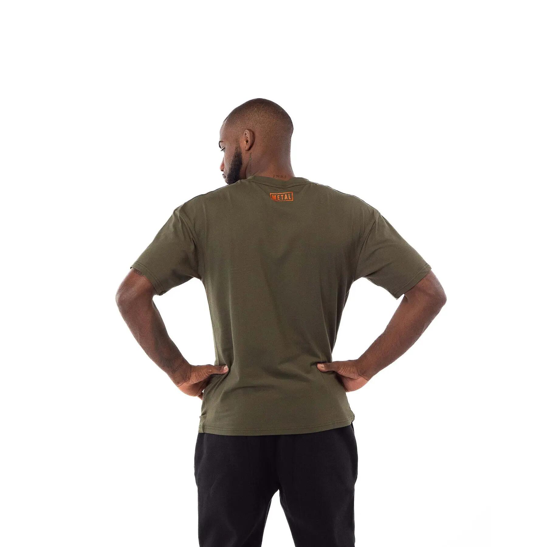 T-shirt coton Metal Boxe Olive XS 4/6
