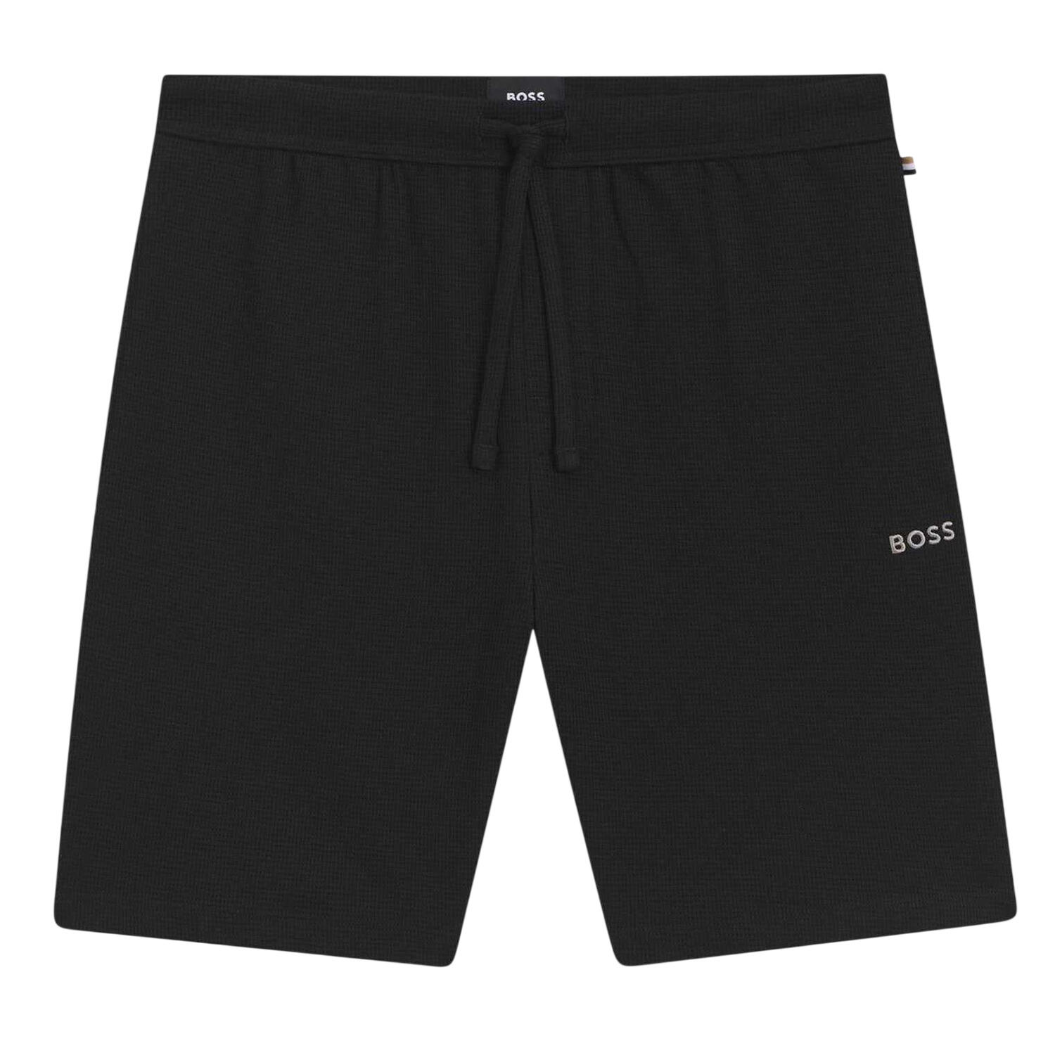 Boss Mens Waffle Relaxed Fit Shorts