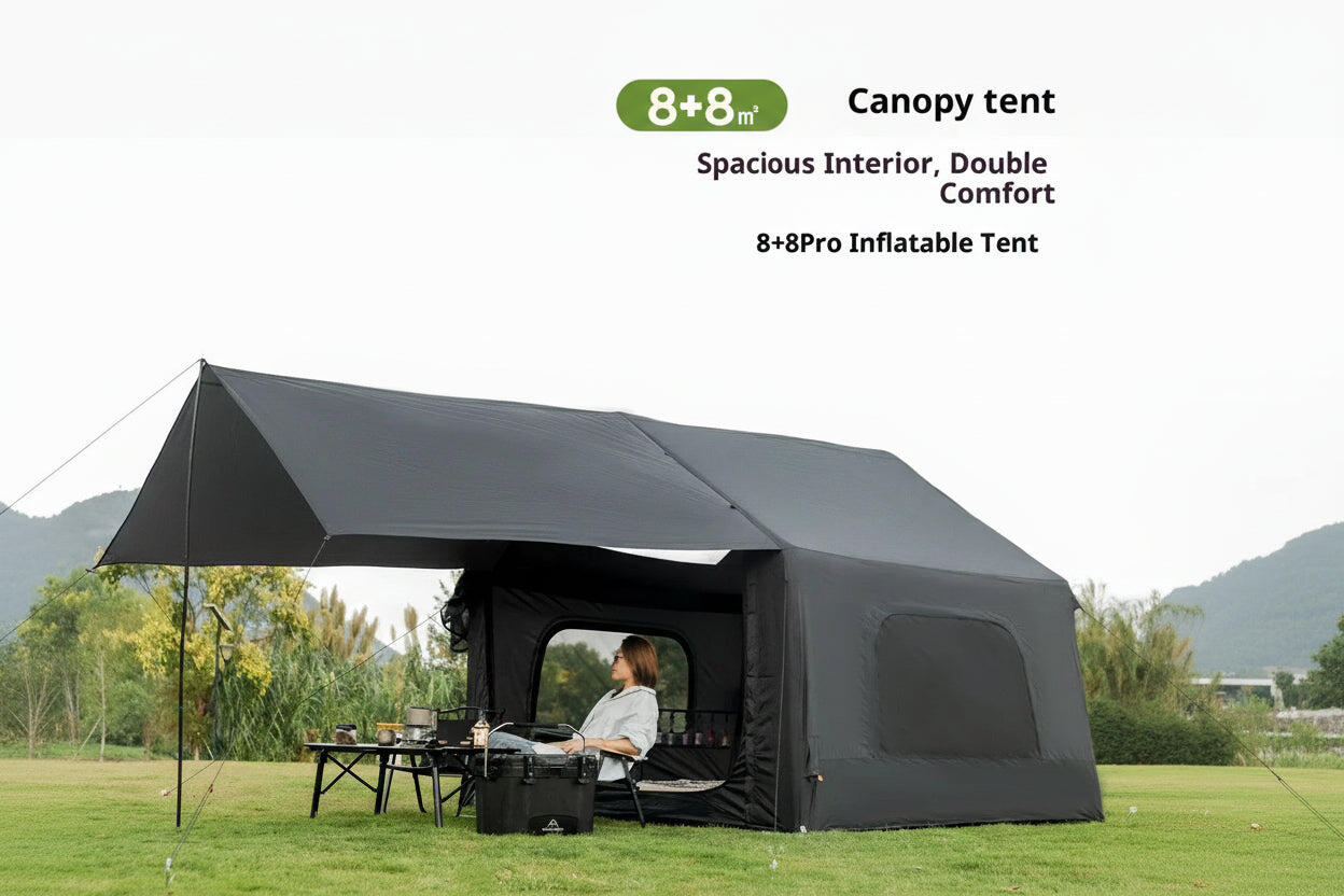 Extra Large Inflatable Camping Tent 3-6 Person Windproof Family