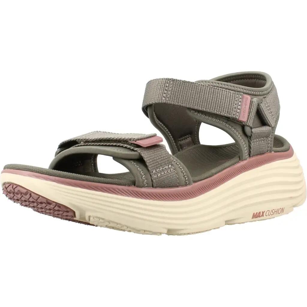 Sandals Skechers Max Cushioning Endeavor Sanda, Gray, Women