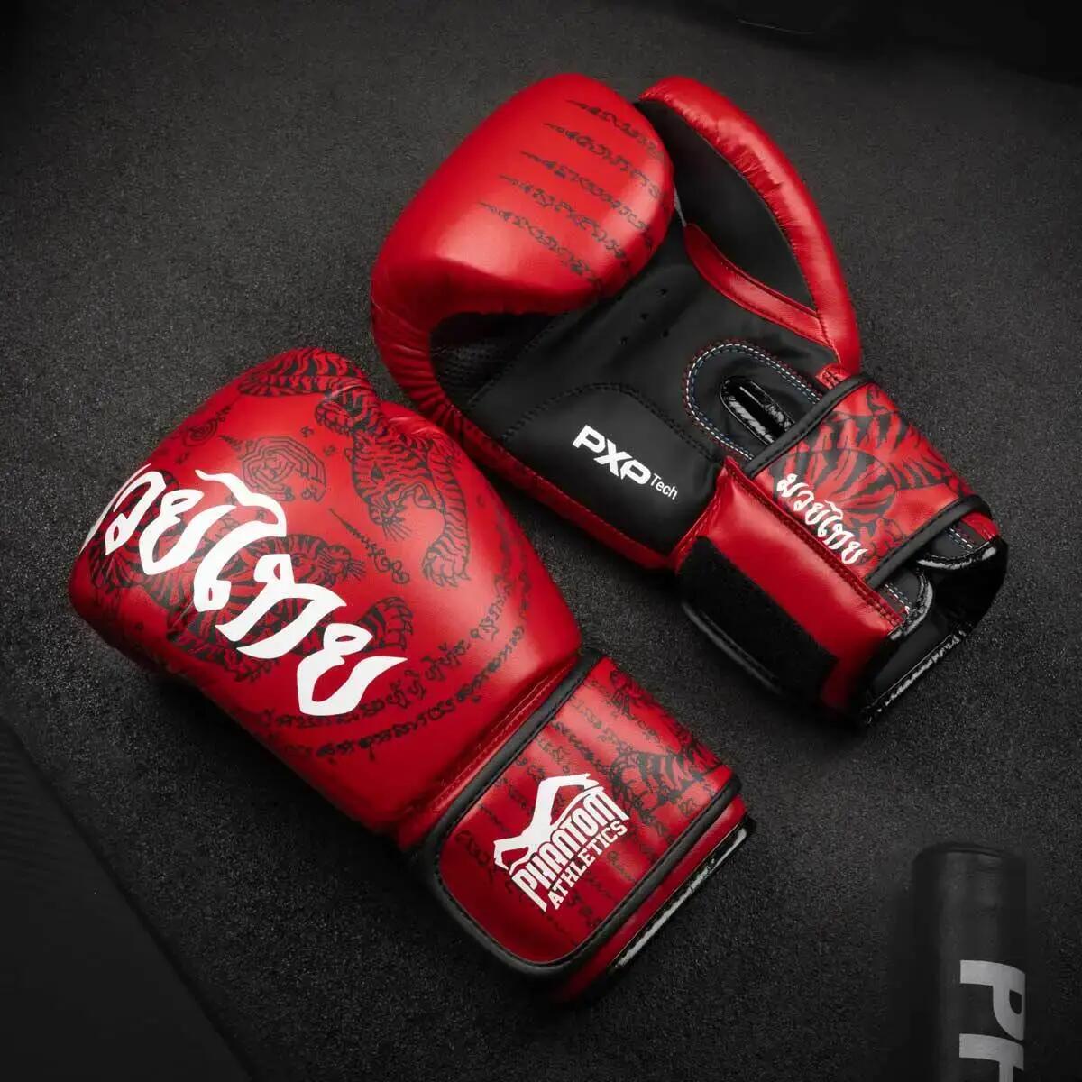 Phantom Boxhandschuhe Muay Thai Rot 12 oz 4/5