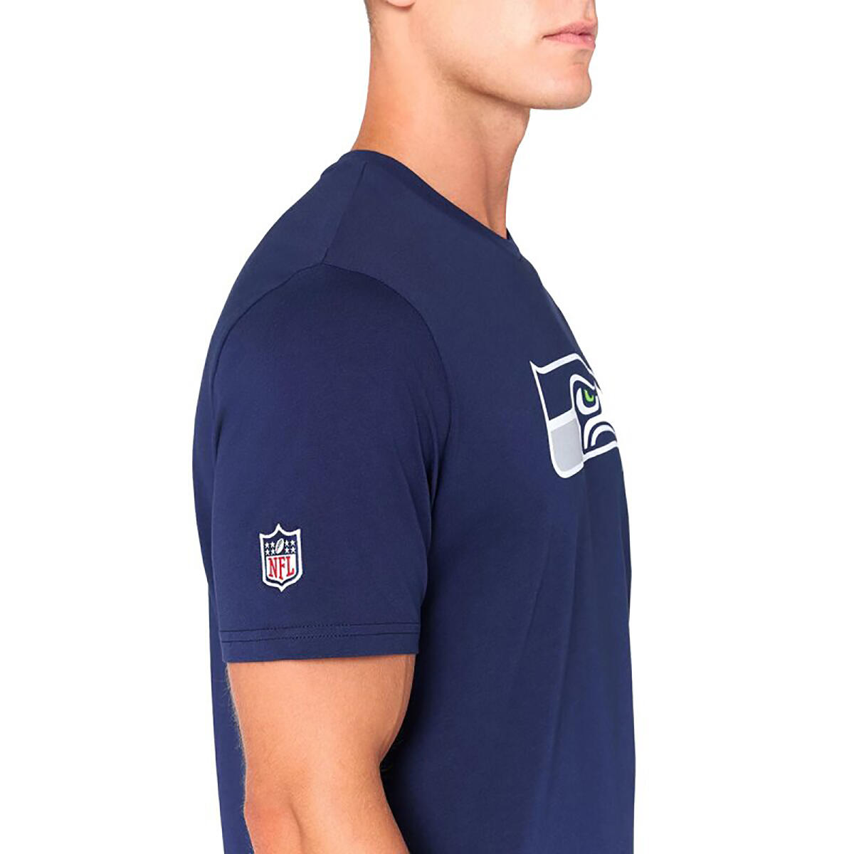 New Era Herren T-Shirt NFL Seattle Seahawks Logo marineblau 4/6