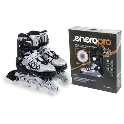 Rolki Wrotki Łyżwy Regulowane 4w1 dziecięce Enero Pro Led