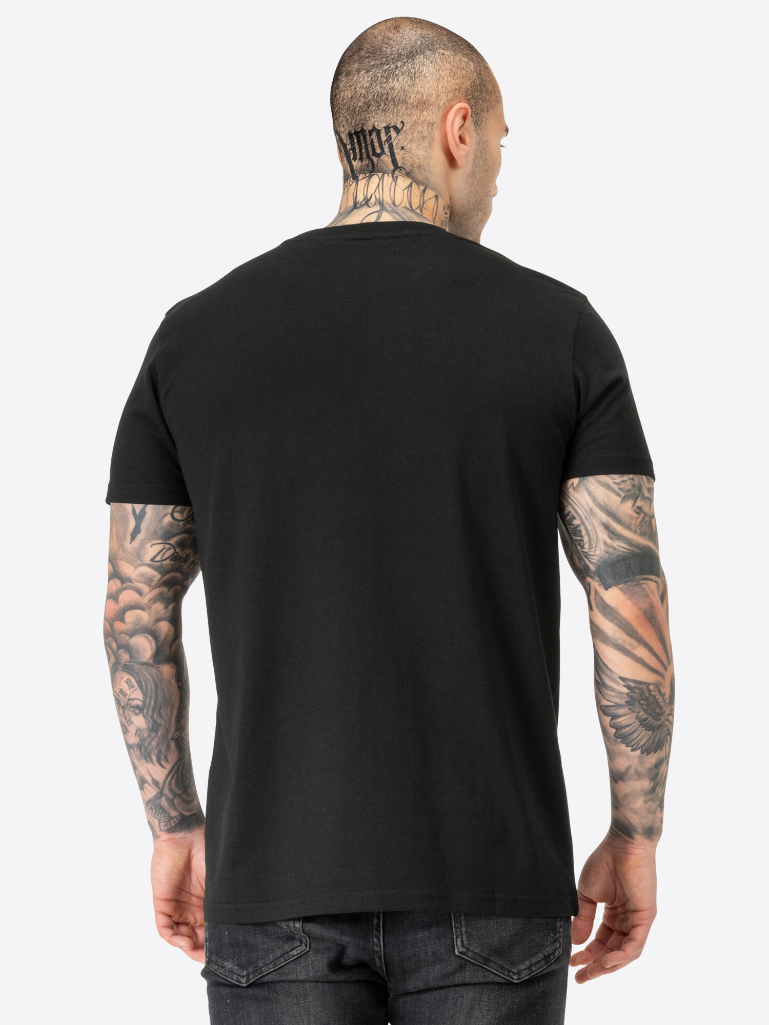 LONSDALE Heren-T-shirt normale pasvorm LEEUW TWEE TOON 4/5