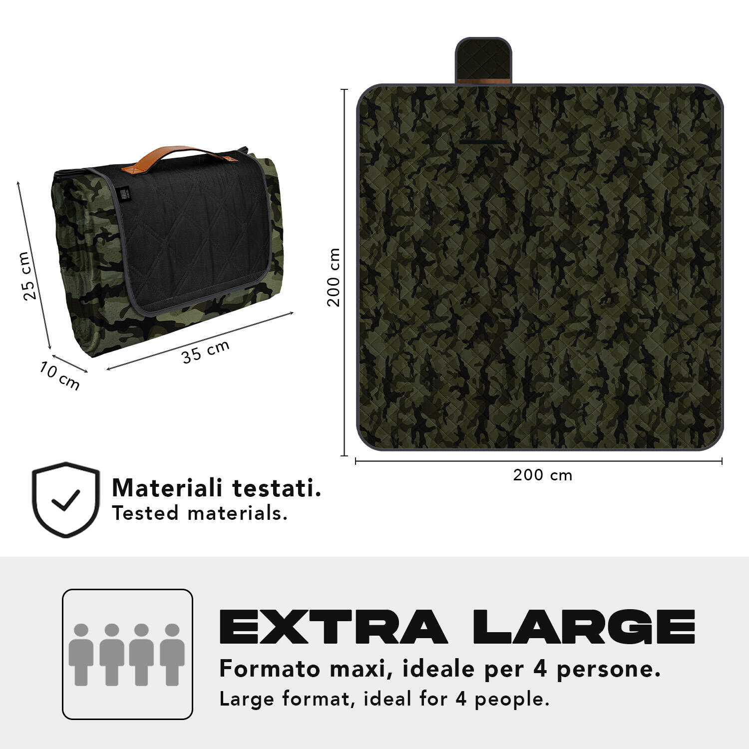 Telo Picnic Adulto Camouflage 5/7
