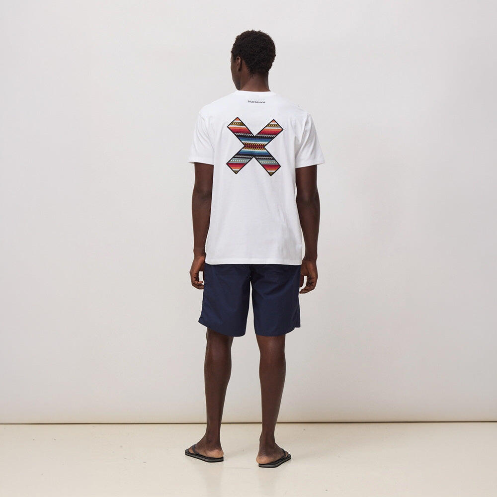 Camiseta Blue Banana Blanca de Algodón 100% Orgánico 2/6