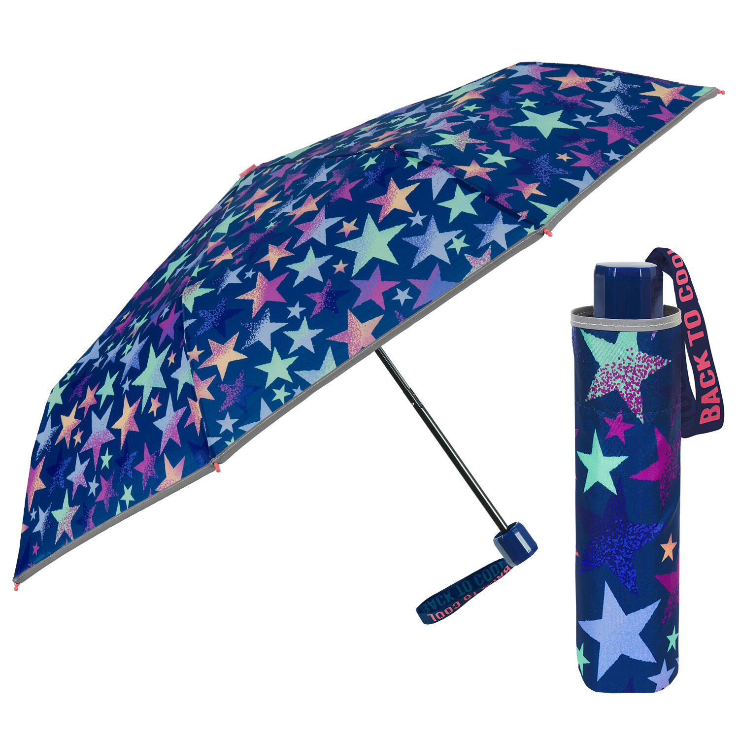 Ombrello Mini con Stelle Multicolore 3/7