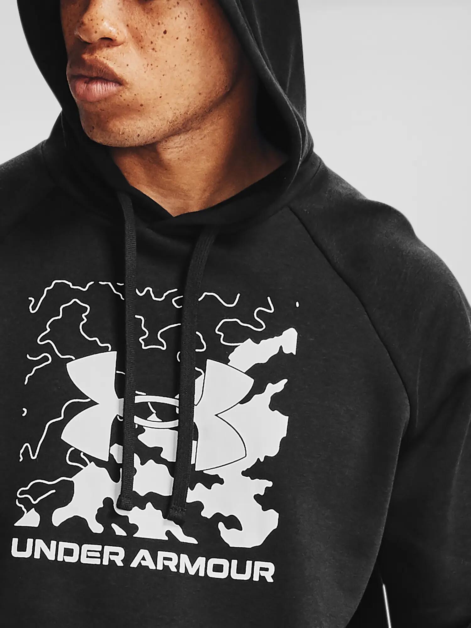 Férfi Under Armour Rival Fleece Box Logo HD pulóver 5/6