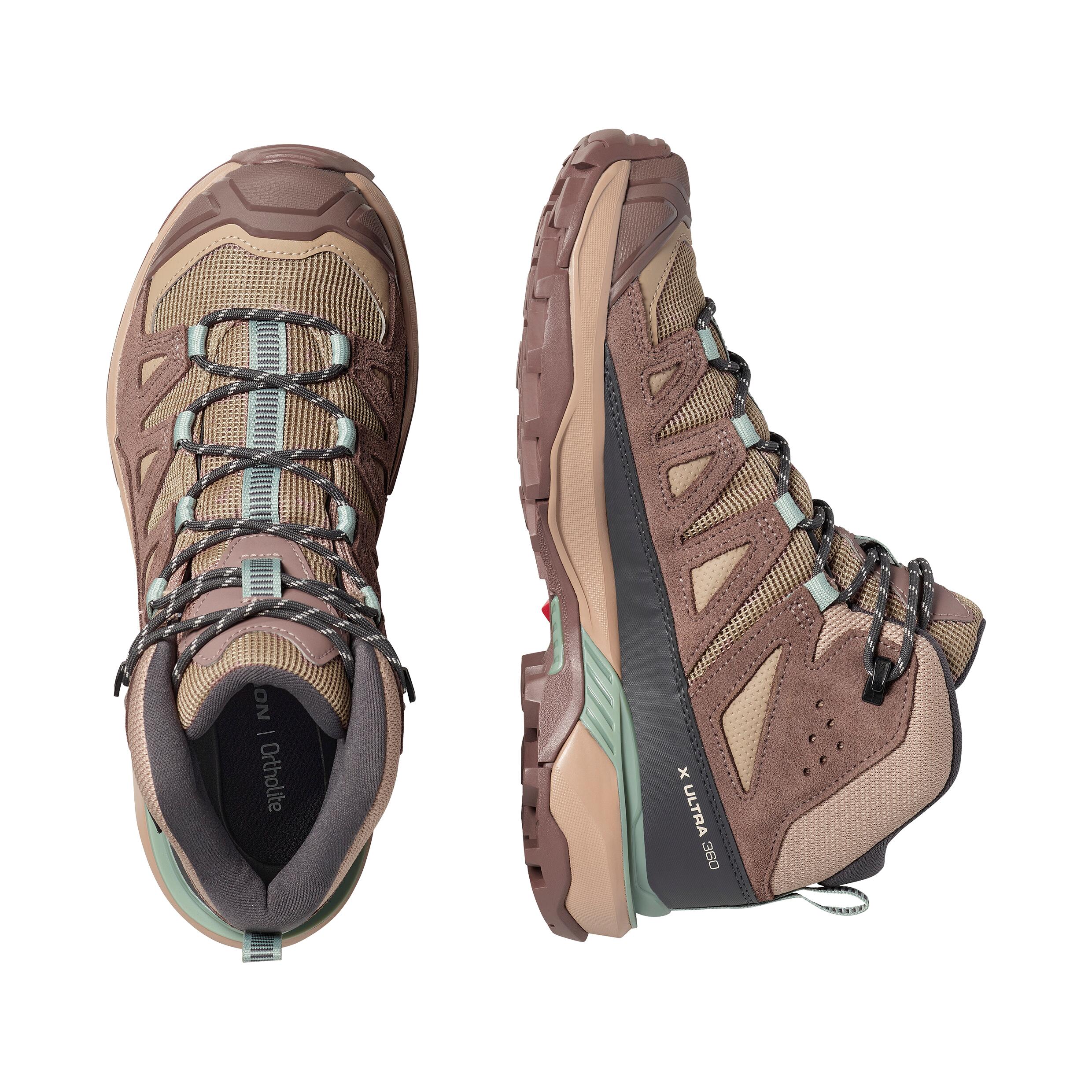 Obuwie Turystyka piesza Kobiety X ULTRA 360 LEATHER MID GORE-TEX 2/7