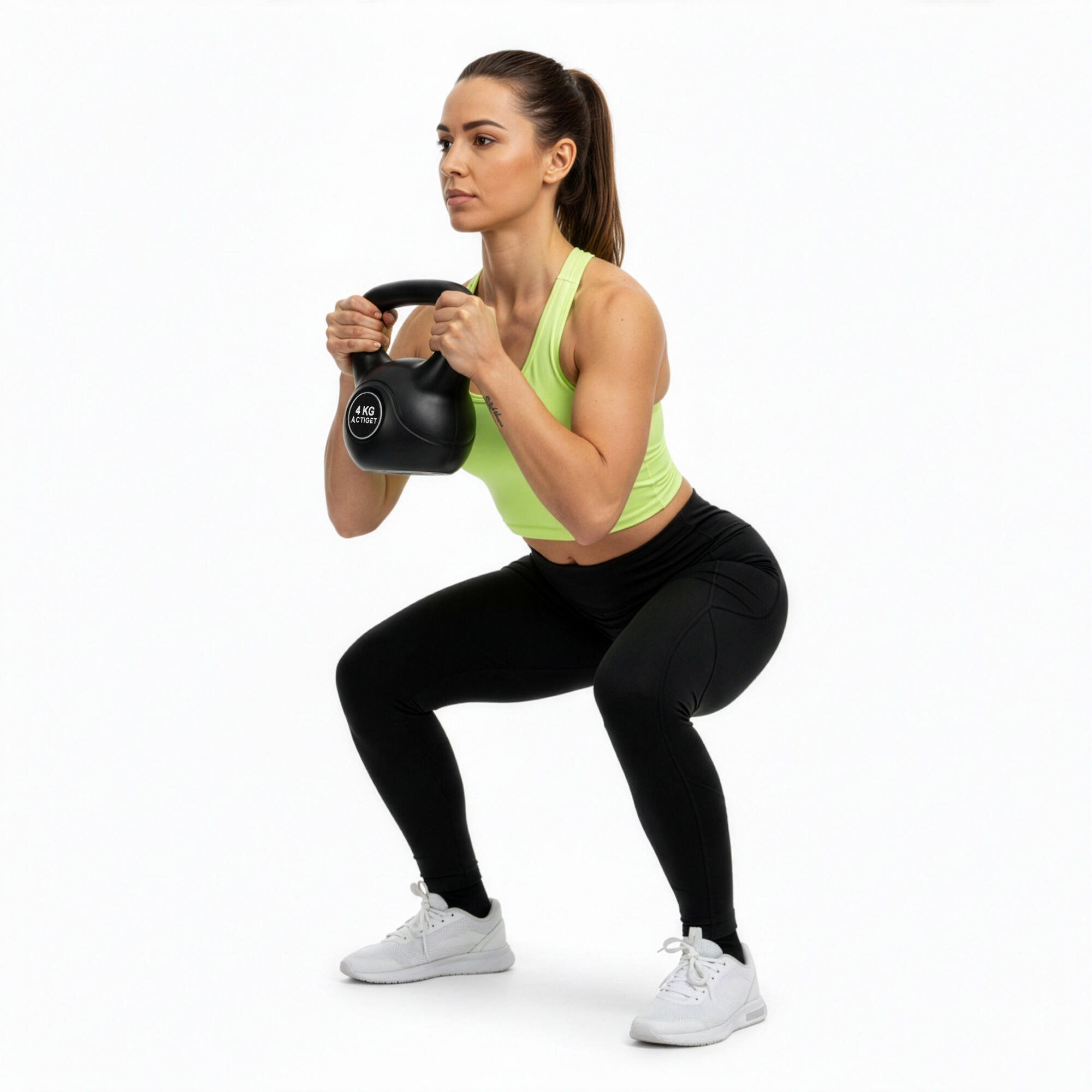 Kettlebelle 4 kg Actiget ABS odważnik kulowy do ćwiczeń siłowych hantla 3/7
