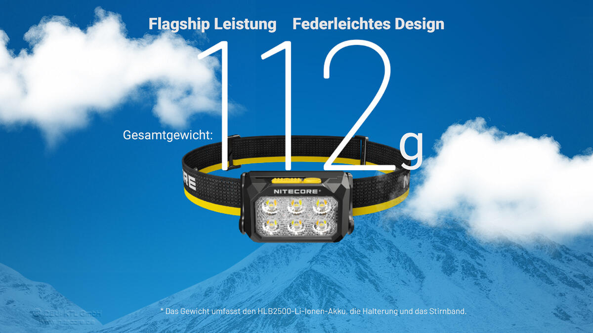 Nitecore HA29 UHE - 1200 Lumen, kältebeständig 7/7