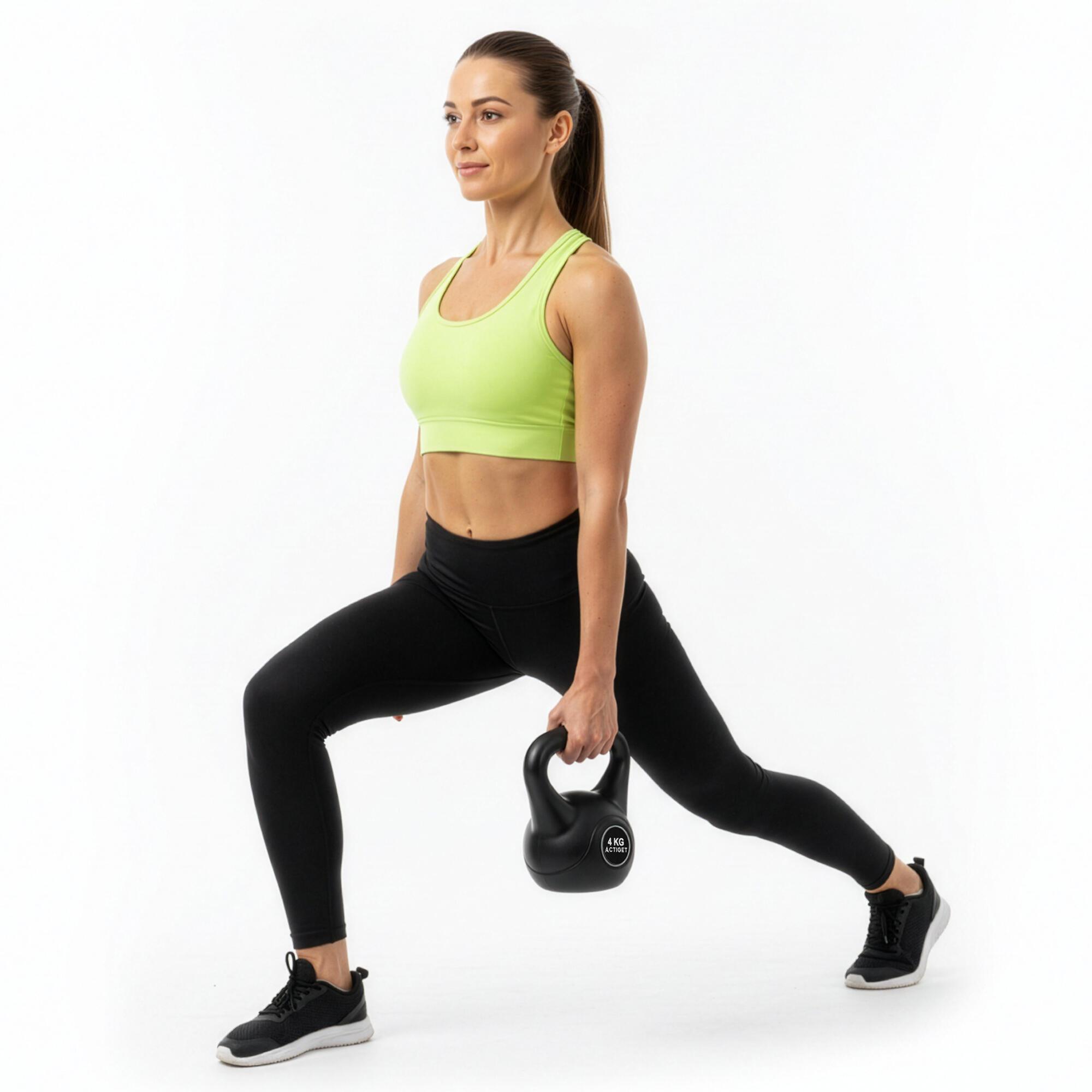 Kettlebelle 4 kg Actiget ABS odważnik kulowy do ćwiczeń siłowych hantla 2/7