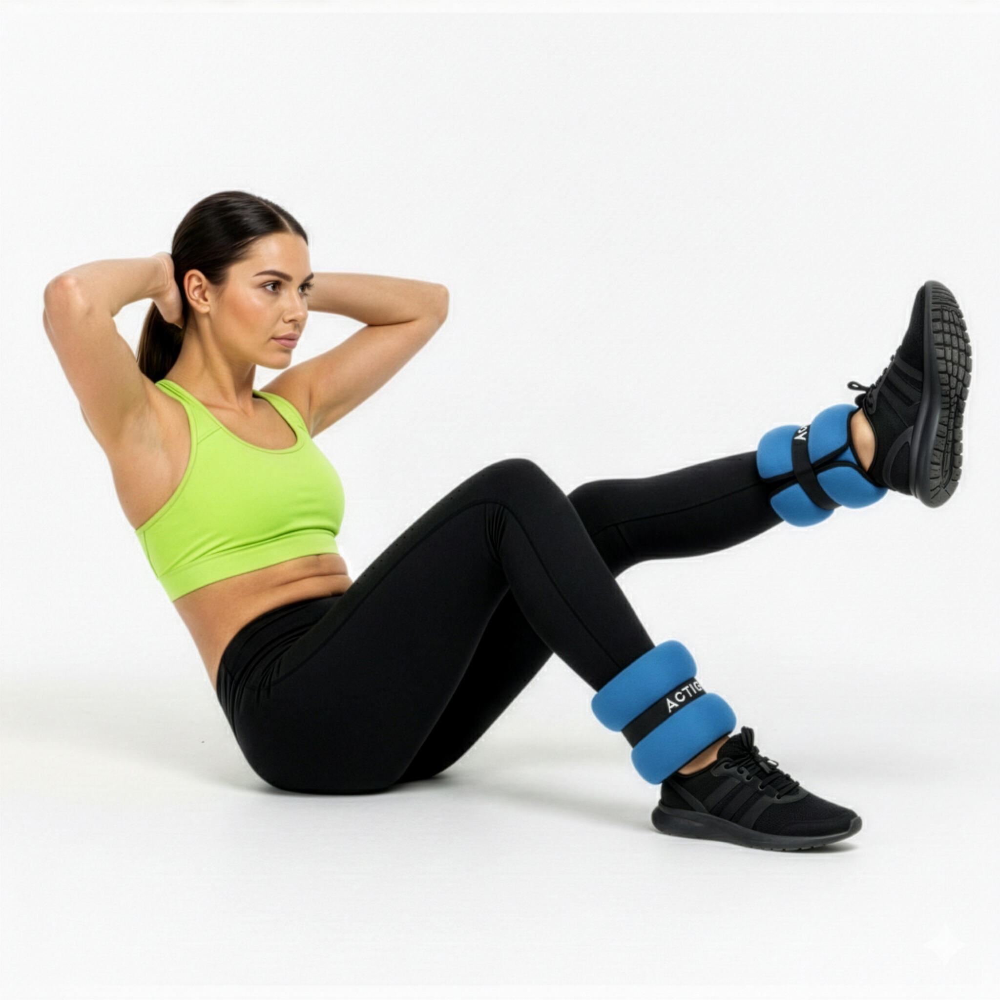 Obciążenia na ręce i nogi 2x2 kg do treningu domowego, fitness i cardio, niebies 5/5