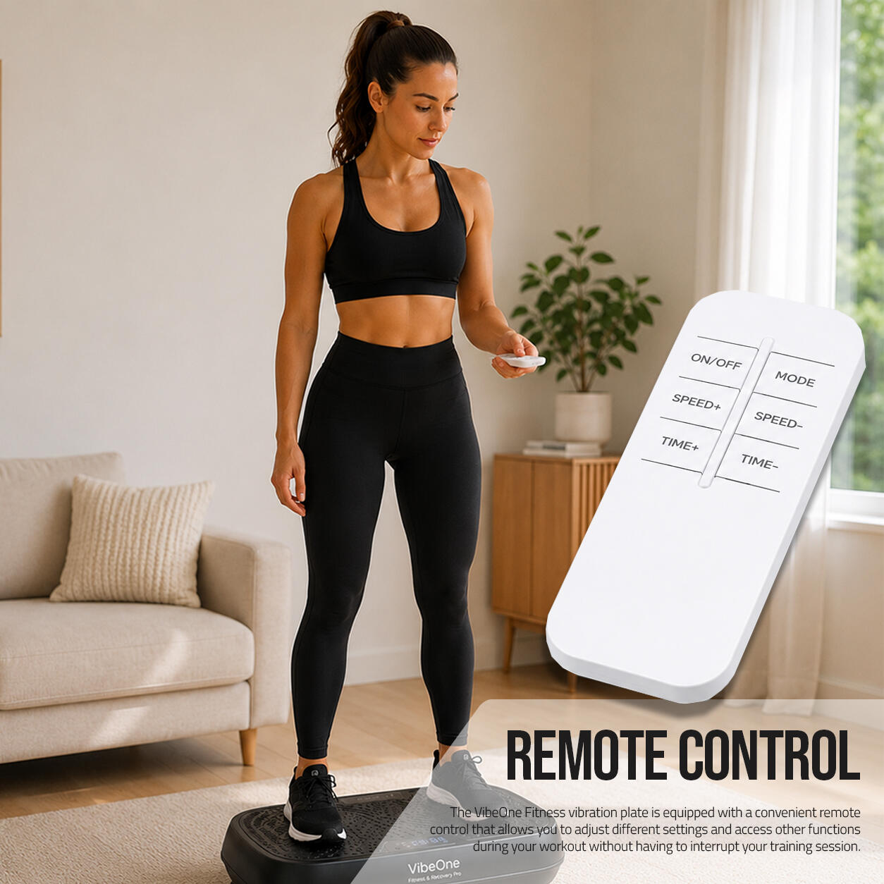 VibeOne Plateforme vibrante fitness - avec télécommande - 120 niveaux 4/7