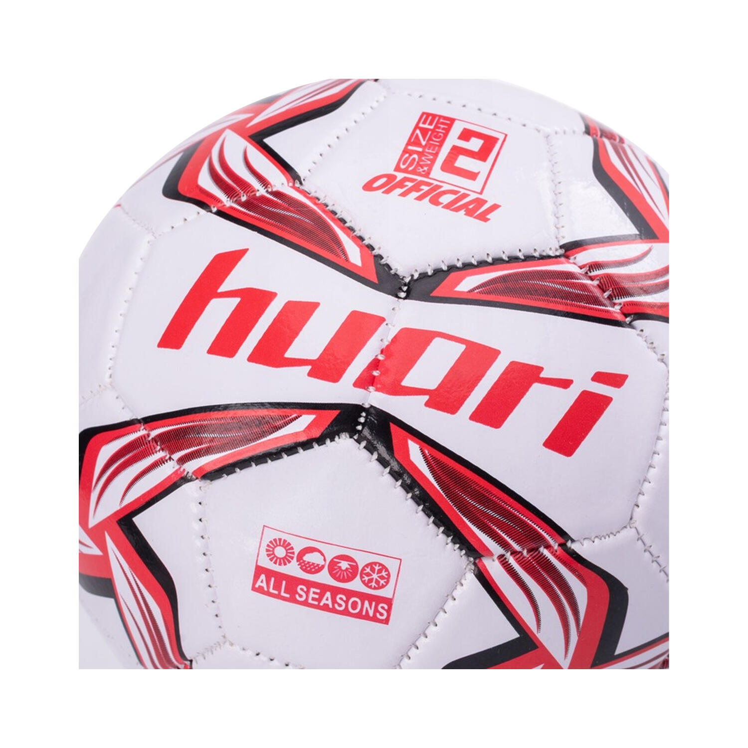 Minipallone Da Calcio Huari Nazare Bianco Rosso 2 2/2