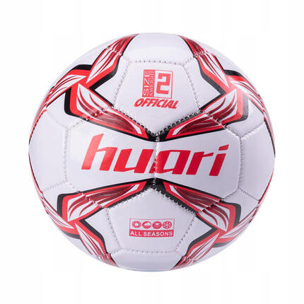 Mini Ballon De Foot NAZARE (Blanc / Rouge) Taille 2