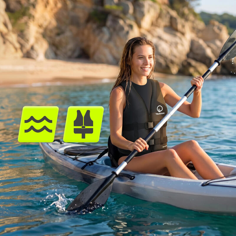 Vestă de ajutor la plutire pentru înot, caiac și placă SUP TSUNAMI Aqua Lite 50