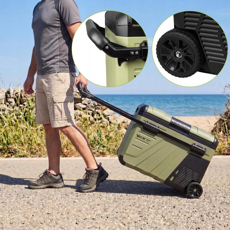 Frigider turistic cu compresor Vayox VA-TW37 12/24/230V roți 35L
