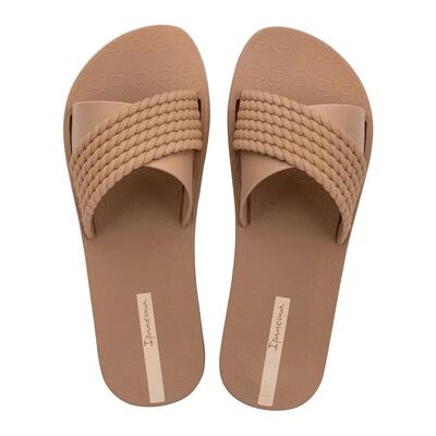 Dames slippers street bruin