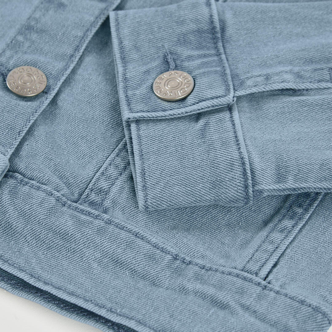 Cazadora niña denim algodón bleach 4/4