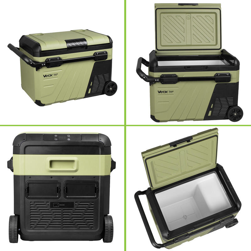 Frigider turistic cu compresor Vayox VA-TW37 12/24/230V roți acumulator 35L