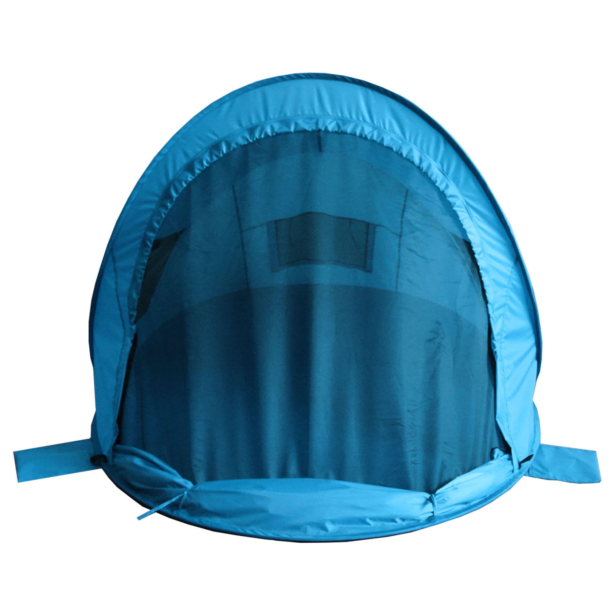 Pop Up Strandmuschel Zack Premium Family Blau - Großes Strandzelt 2/7