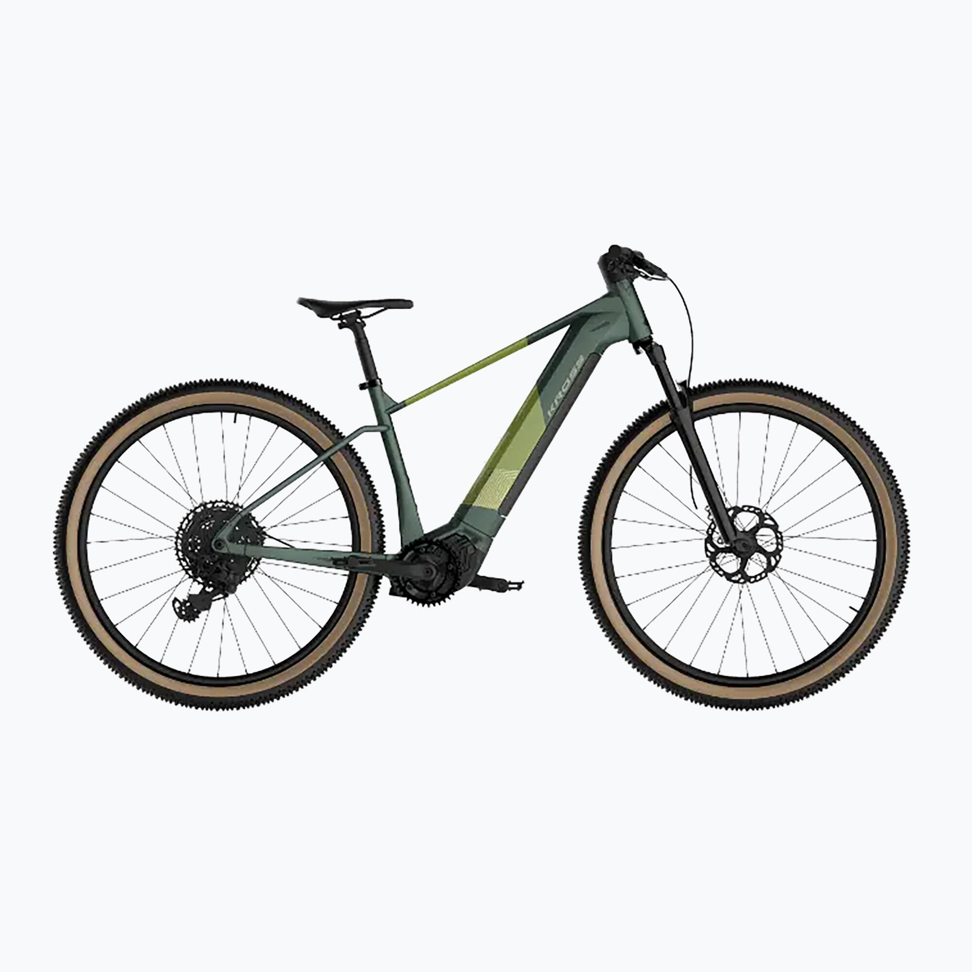 Bicicleta Electrica MTB Kross Influx HYB 4.0 800 27.5 inch verde Shimano Deore