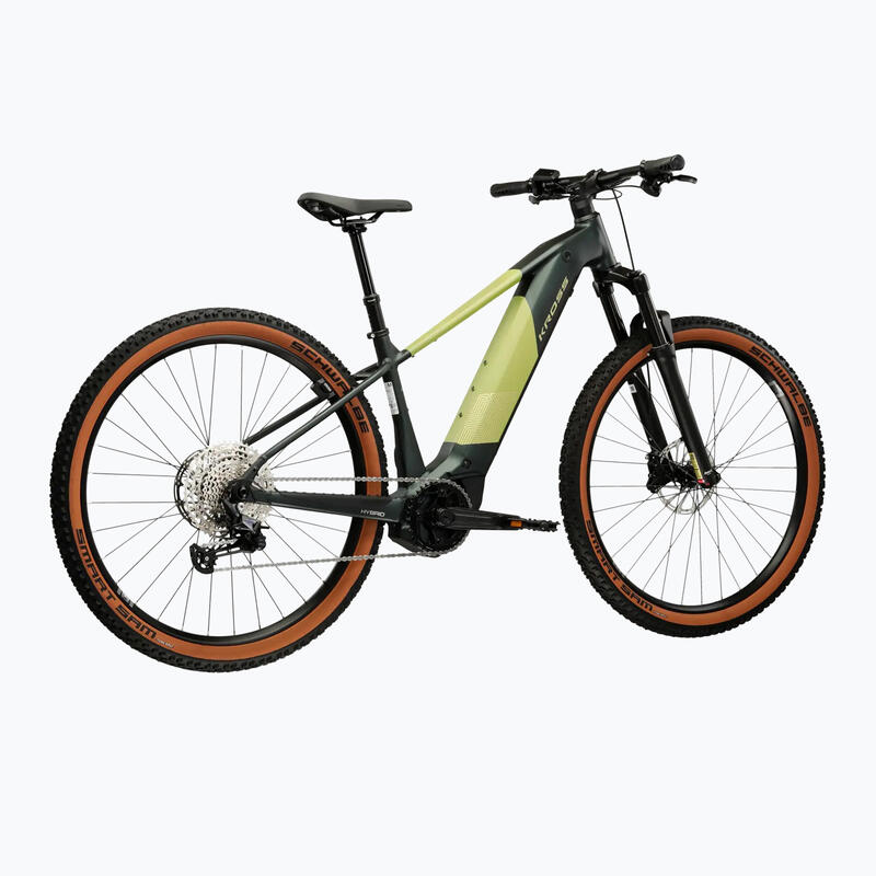 Bicicleta Electrica MTB Kross Influx HYB 4.0 800 27.5 inch verde Shimano Deore