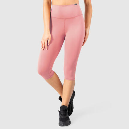 Damen Capri Leggings Raisa 3er Pack Schwarz / Schwarz / Altrosa