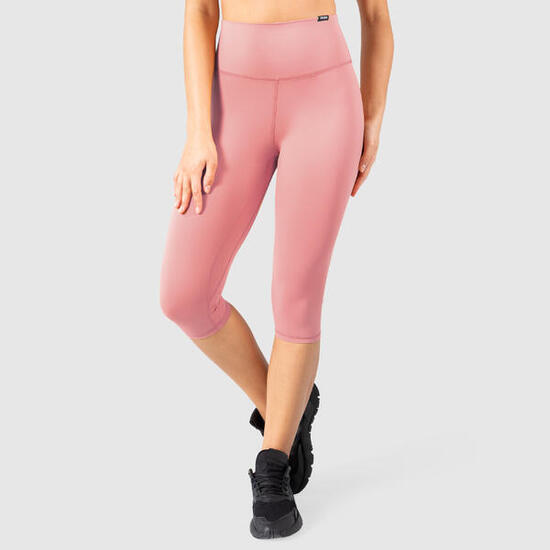 Damen Capri Leggings Raisa 3er Pack Schwarz / Schwarz / Altrosa