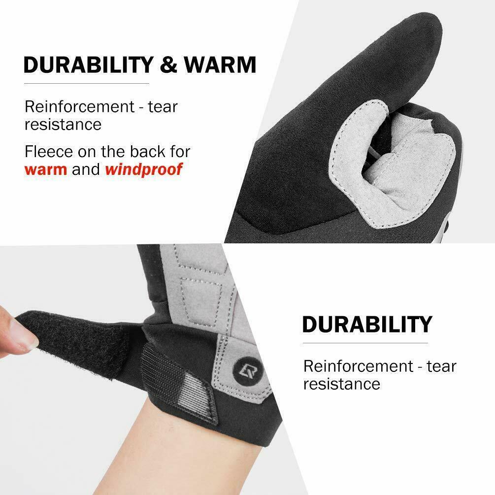 ROCKBROS Fahrrad Handschuhe Vollfingerhandschuhe Touchscreen 6/7