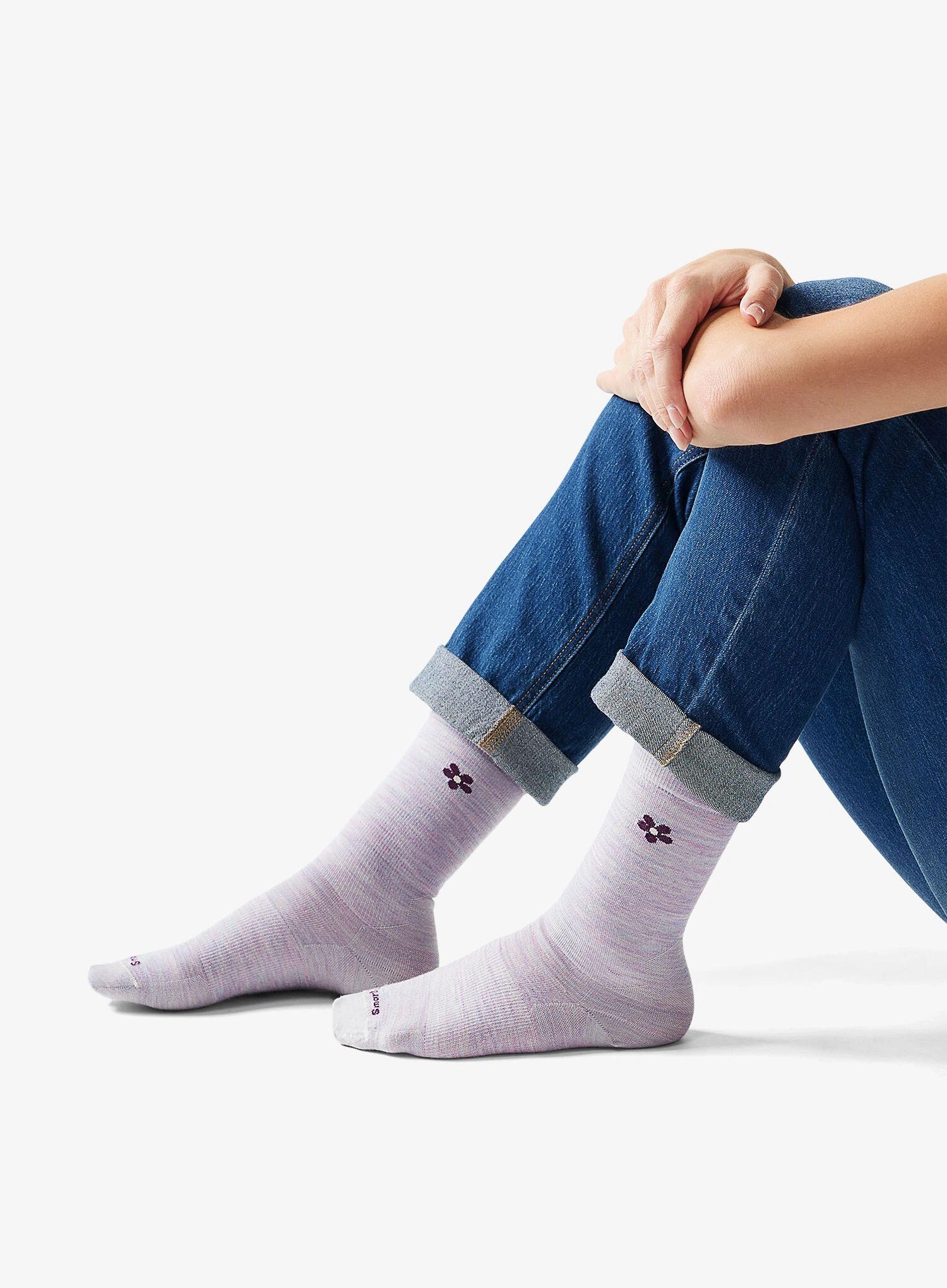 Skarpety merino damskie Smartwool Everyday Groovy Bloom Crew Socks 2/5