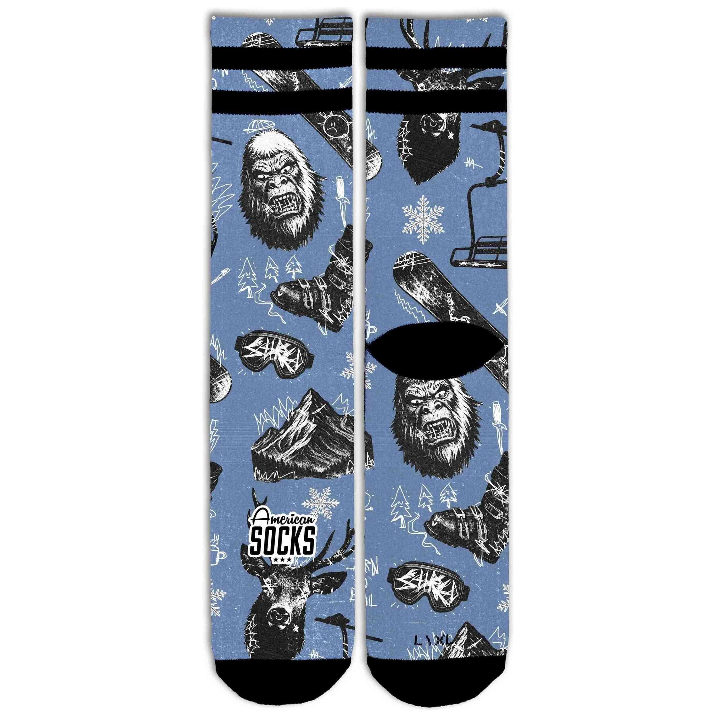 Meias American socks modelo Powder para unissex 2/3