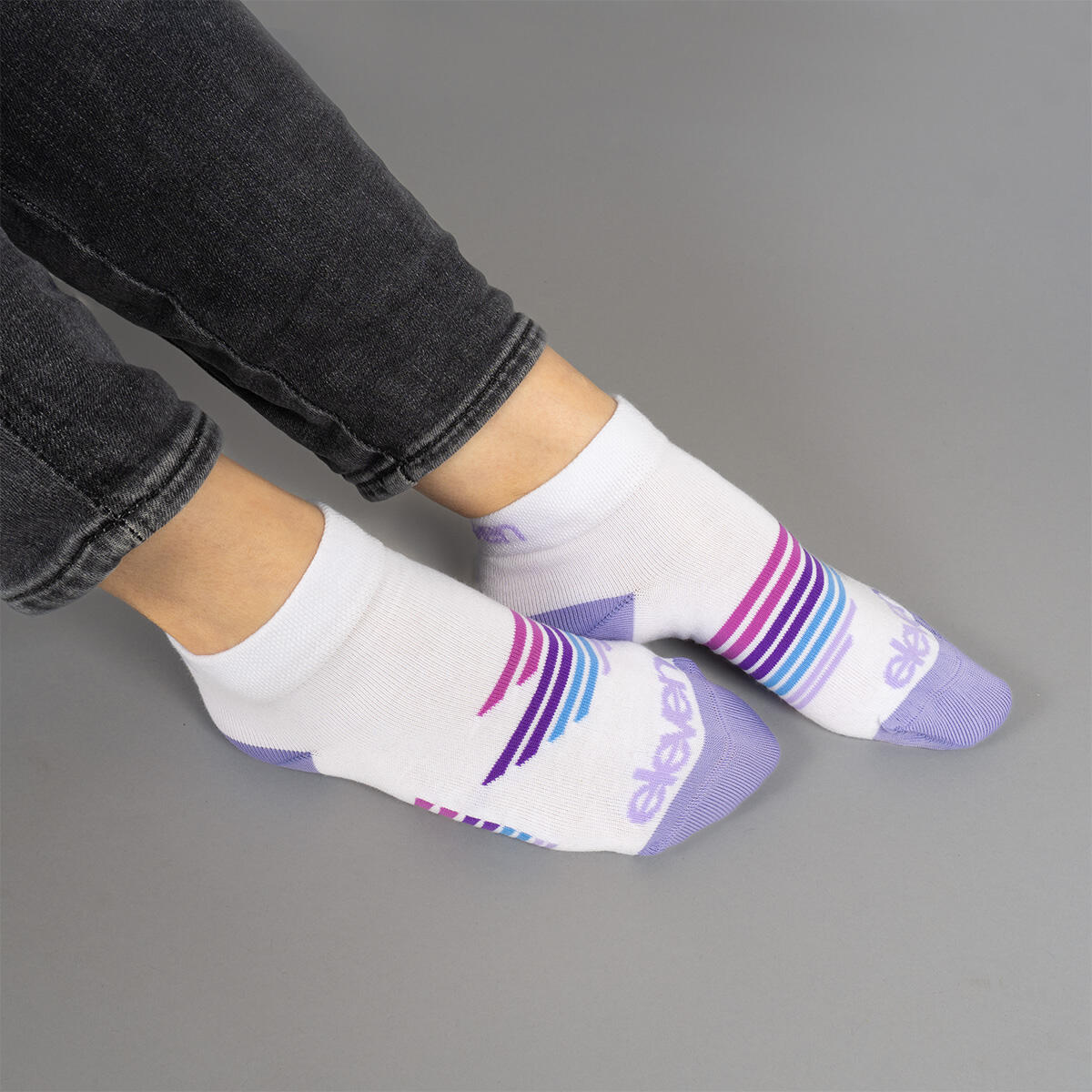 Knöchelsocken Eleven Luca Drift - weiß/lila 2/4