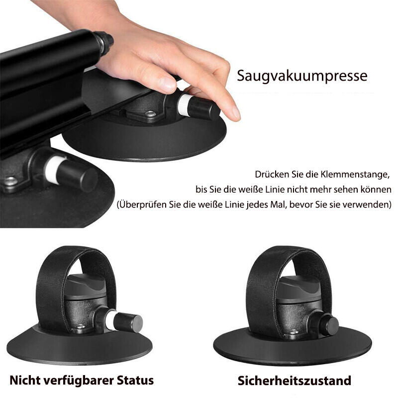 ROCKBROS Dachträger Saugnapf Fahrradhalter Für 3 Fahrräder 6/6