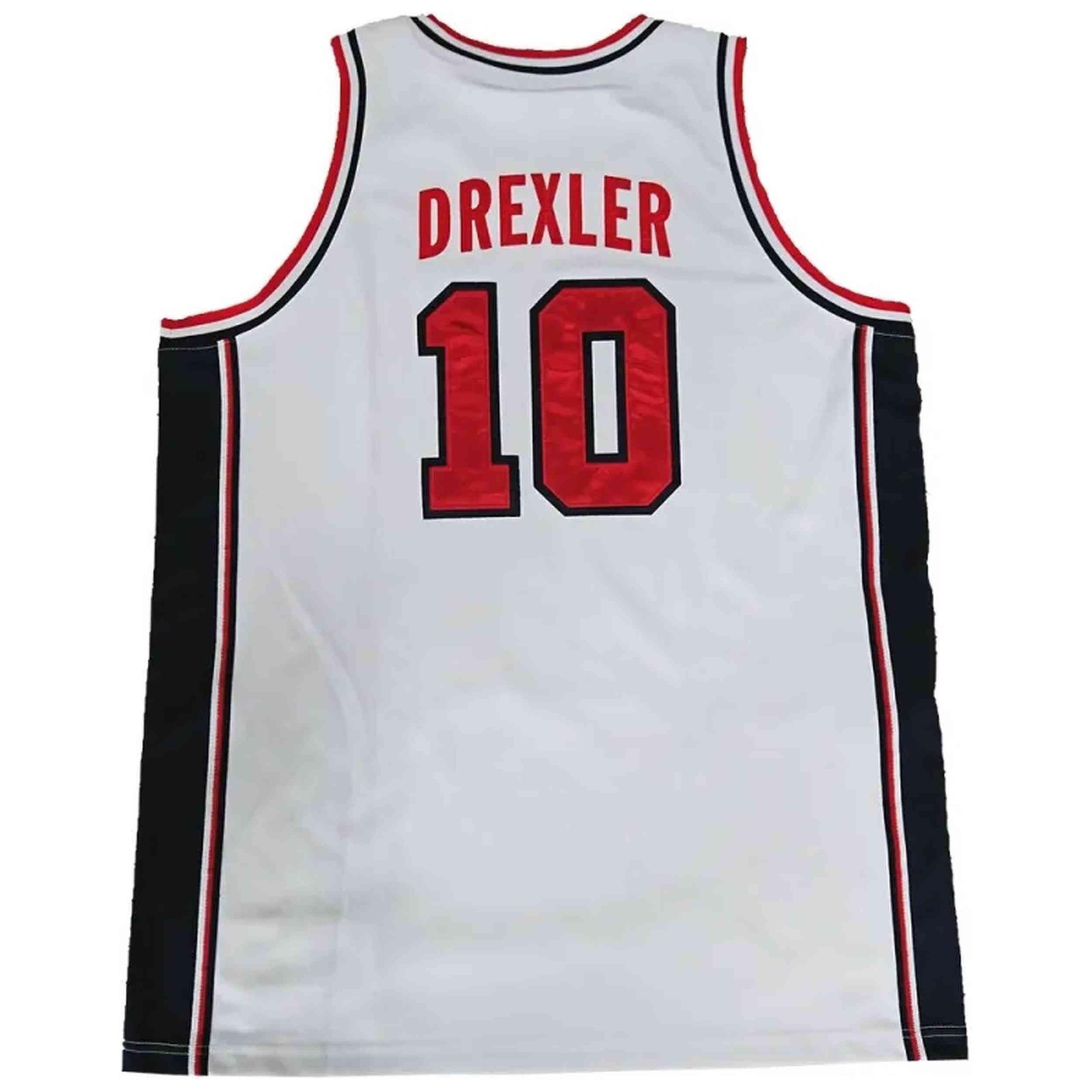 Maglia da basket Nike modello USA-BARCELONA-92-DREXLER-WHITE per unisex 2/5