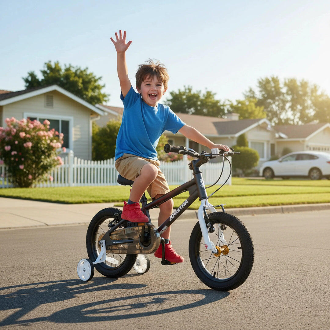 Jungen&Mädchen BMX Kinderfahrrad 14", Stützräder, 3-5 Jahre 2/6