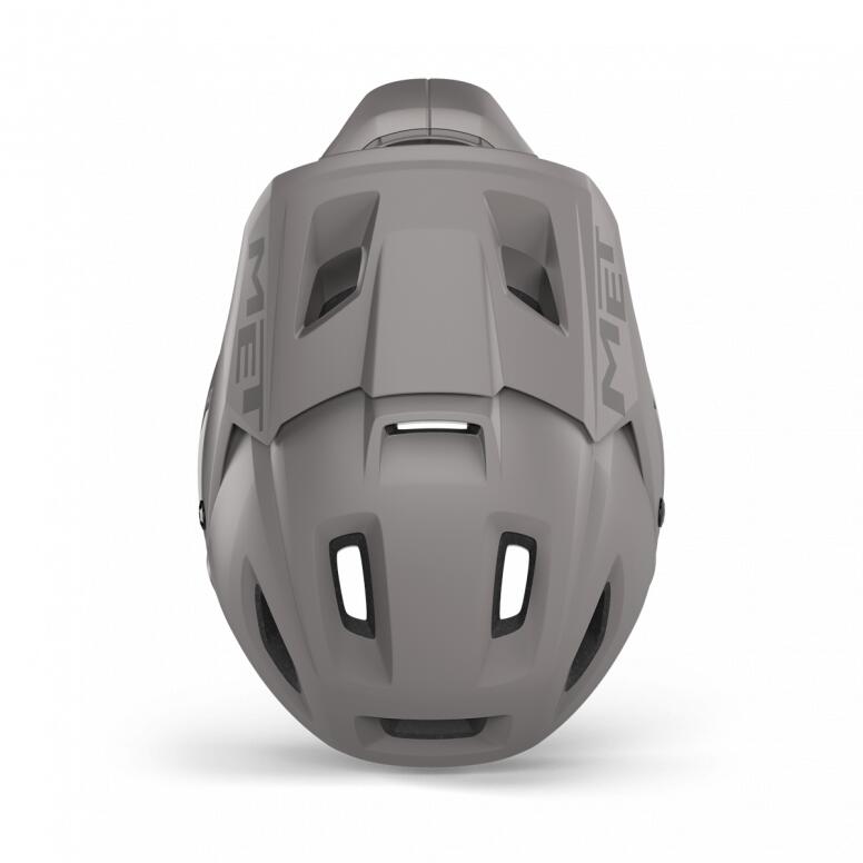 Casco con mentoniera rimovibile Met Parachute MCR Mips grigio opaco 5/5
