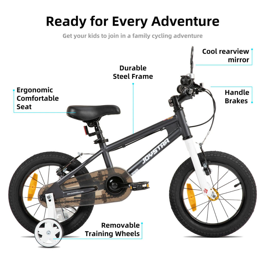 Jungen&Mädchen BMX Kinderfahrrad 14", Stützräder, 3-5 Jahre 4/6