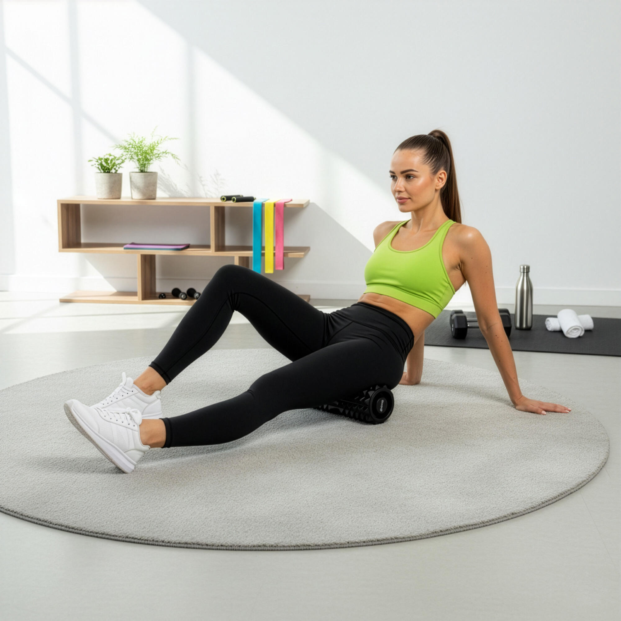 Roller fitness do masażu Actiget piankowy wałek średnio twardy 7/7