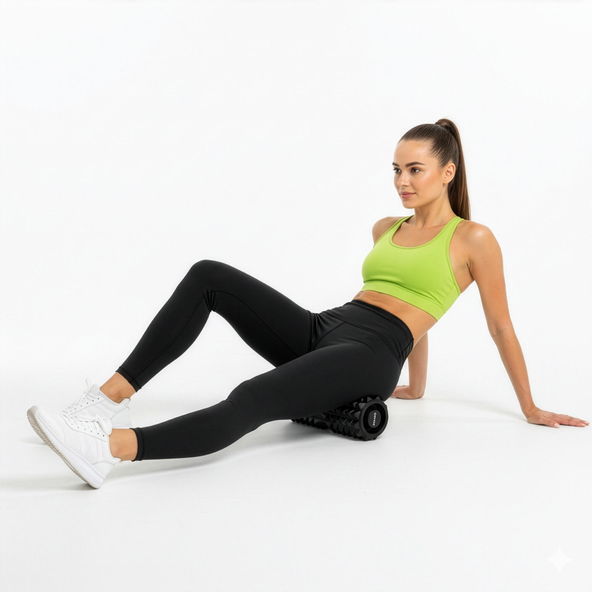 Roller fitness do masażu Actiget piankowy wałek średnio twardy 4/7